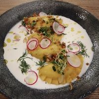 Gefüllte Teigtaschen at Pastva in Prague