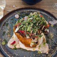 Geröstete Süßkartoffel Gericht at Pastva in Prague