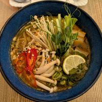 Miso peanut ramen at Pastva in Prague