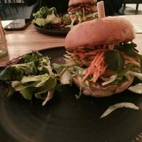 jackfruit burger at Pastva in Prague