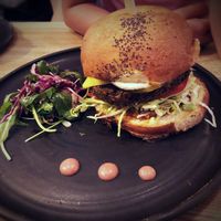 Gourmet cheese burger ❤️❤️❤️ at Pastva in Prague