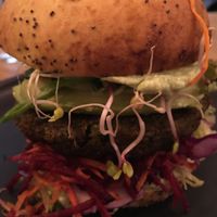 greenpea burger at Pastva in Prague