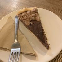 Chocolate cake at Pastva in Prague