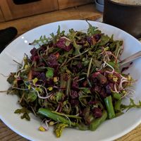 Salad with baked beets + avocado 🥑 at Pastva in Prague