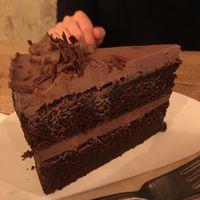 Chocolate cake  at Pastva in Prague