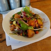 Salad from a daily lunch offer at Pastva in Prague