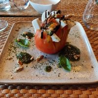 Tomato with mozarella at Markies de Salade in Deurle