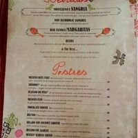 menu 2 at Montezuma's in Kedron