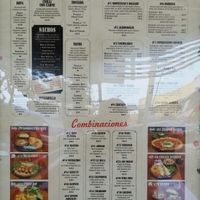 wall menu at Montezuma's - Redcliffe in Moreton Bay Region