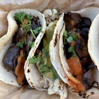 Mushroom and cauliflower tacos trio.  at Chaia - Georgetown in Washington