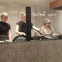 Making the food at Chaia - Georgetown in Washington