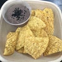 Black bean dips and chips  at Chaia - Georgetown in Washington
