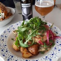 vol au vent and kraft beer - brewed in the same bloc at De KleinKeuken in Kortrijk
