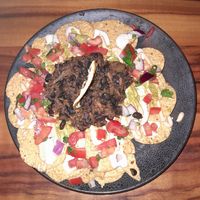 Nachos dish with black beans at Elixiba in Maroochydore