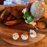 burger at Elixiba at Elixiba in Maroochydore