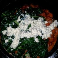 Polenta Ragu w/ kale & vegan feta  at Fruition Vegan Kitchen in Medford