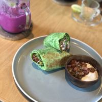 Smoothie and wrap at Pels Supershop in Tibubeneng