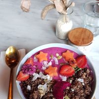 Morning Moonshine Bowl - had better, but was still very good :) at Pels Supershop in Tibubeneng