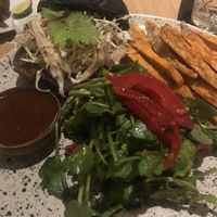 Rendang burger  at Pels Supershop in Tibubeneng