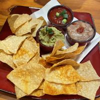 Dips and corn chips   at Montezuma's in North Adelaide