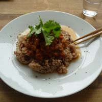 Rice dish at Kiboko in Tokyo