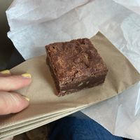 vegan brownie  at Tibits in Luzern