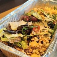 I forgot to photograph the meals we had in (too tasty to wait) but this is CHF 9 worth of food at takeaway rate at Tibits in Luzern