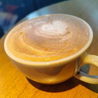 Large grain cappuccino soy-almond at Tibits in Luzern