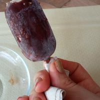 Nice little raw, magnum-style ice cream. Tasted like heaven. at Ecru in Rome