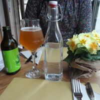 Organic, gluten free spelt beer. at Ecru in Rome