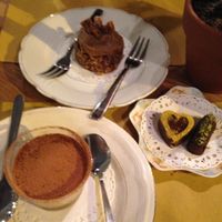 raw vegan desserts  at Ecru in Rome