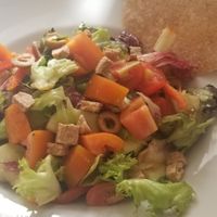 Greek salad at Ecru in Rome