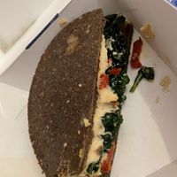 Yummy raw sandwich   at Ecru in Rome