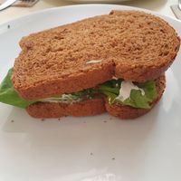 Avocado sandwich with rye bread at Ecru in Rome