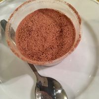 raw tiramisù  at Ecru in Rome