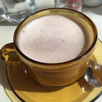 Hazelnut milk hot chocolate at Ecru in Rome