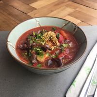 red gazpacho  at Ecru in Rome