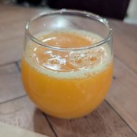 Fresh squeezed orange juice at Ecru in Rome
