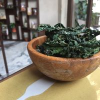 Kale chips  at Ecru in Rome