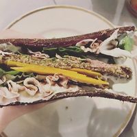 Raw Vegan Burger at Ecru at Ecru in Rome