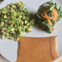 avocado tartare at Ecru in Rome