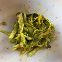 Asparagus spaghetti  at Ecru in Rome