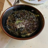 Miso soup... found a shell in it 😅 at Ecru in Rome