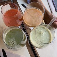 Light green juice was SO. GOOD.  at Ecru in Rome