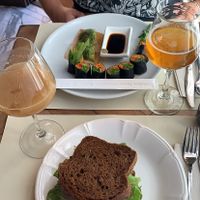 Sandwich 🥪 and raw sushi  at Ecru in Rome