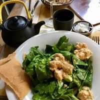 Protein salad at Ecru in Rome