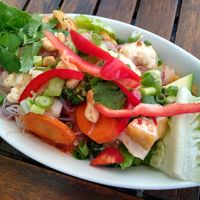 Rice salad with fried tofu at Red Chilli in Mainz