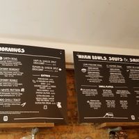 Boards  at The Good Life Eatery in South West London
