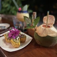 Patacones con Guacamole   at Madre Tierra in Puerto Viejo De Talamanca