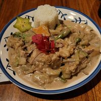 Curry with Peanut Sauce at Madre Tierra in Puerto Viejo De Talamanca